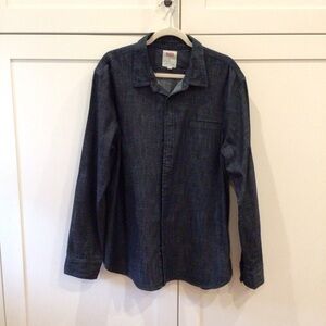 Levi’s Dark Denim Long Sleeve Shirt Size XL